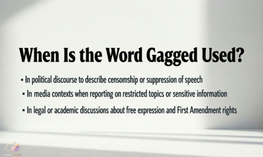 when-is-the-word-gagged-used